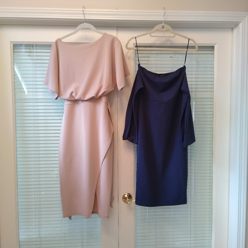 Women’s Midi Dress in Blush Pink
